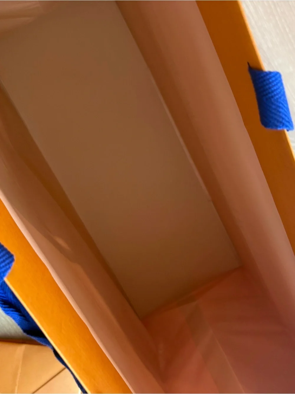 Louis Vuitton Signature Gift Bag Set with Blue Ribbon Handles